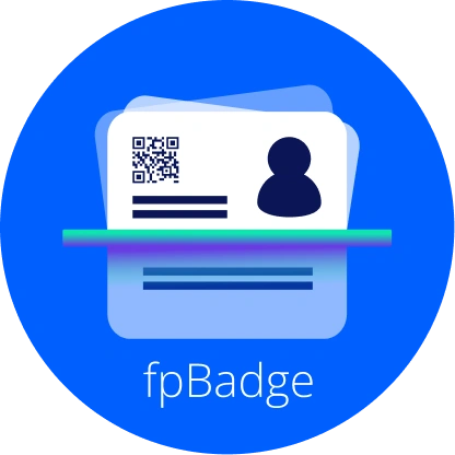 FpBadge check-in app interface