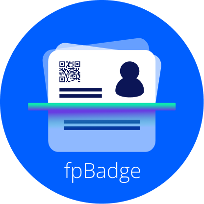 FpBadge check-in app interface
