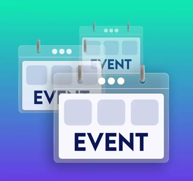 Calendars for multiple events showcasing attendees' ability to register for various sessions or events within the same conference.